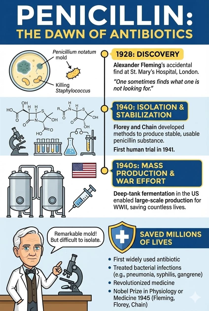 History of penicillin infographic